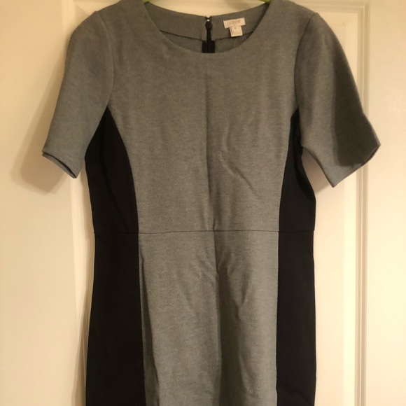 J. Crew Dresses & Skirts - NWT J Crew grey/black color block work dress in 6